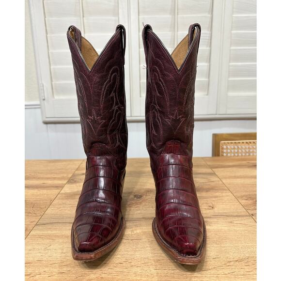 Shyanne Womens Aspen Exotic American Alligator Western Boots Sz 6.5 Lightly Worn - Picture 5 of 16